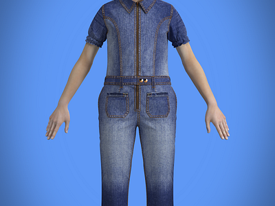 Denim Allover 3d animation motion graphics