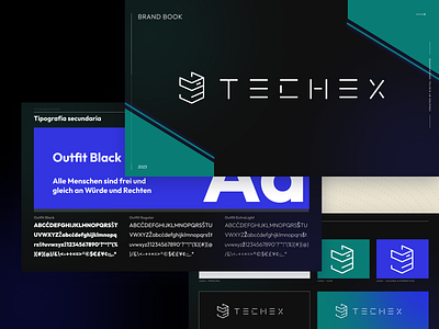 TechEx Brand Book - Samples branding design graphic design typography ui ux vector