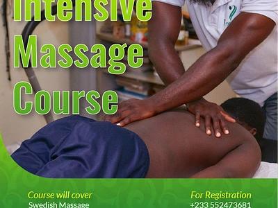 Massage Therapy Course Flyer branding design flyer graphic design