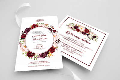 Wedding Invitation graphic design invitation design
