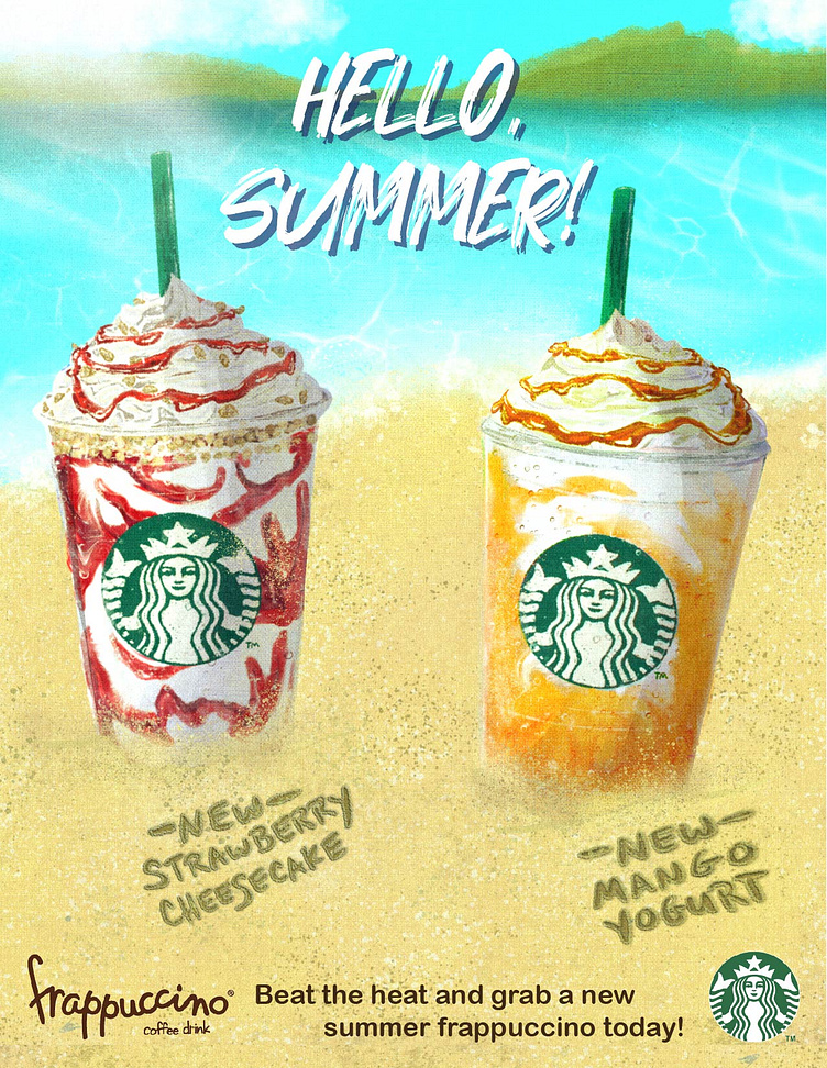 Starbucks Summer Advert by Taylor Olson on Dribbble