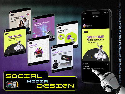Social Media Design | Instagram Feed branding design figma instagram feeds social design social media design ui