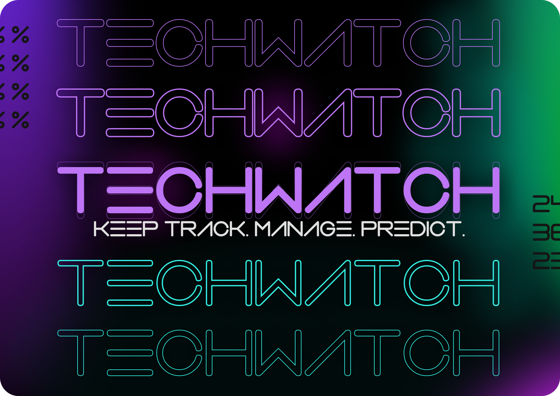 TechWatch - Web-Service for YOU branding design graphic design illustration logo design motivational quotes productivity tool programmer programming service system resources task management typography ui ux vector weather forecast web web design website