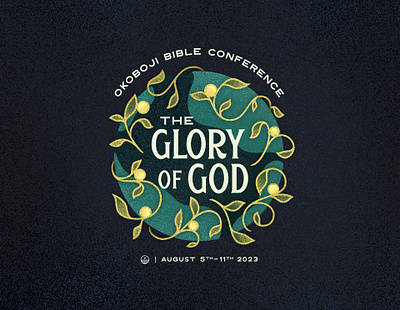 The Glory of God bible biblical conference event design flourish fruit globe grow growth illustration leaves texture theology typography vine world