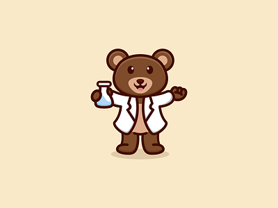 Cute Doctor Bear Logo Design app bear branding cute design doctor graphic design illustration logo typography ui ux vector