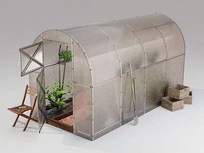 3D Greenhouses 3d greenhouse illustration model pbr pbs photorealistic