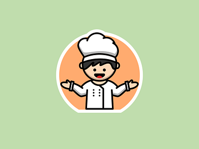 Mr. Chef animation brand brand design branding chef cute design graphic graphic design icon illustration logo logo design mascot sticker vector