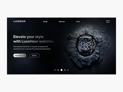 Luxehour a premium watch web design app design branding design inspiration landing page landingpage ui ux design uidesign watch landing page web design web inspiration webdesign website design websitedesign