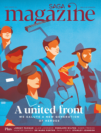 'A UNITED FRONT' - SAGA MAGAZINE COVER