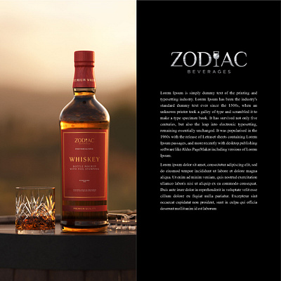 zodiac beverages logo baverages branding graphic design logo