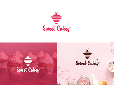 Cakes Logo Design applogo branddesigner branding cake cakelogo creativelogo cupcake design graphic design logo logodesign minimalistlogo modernlogo
