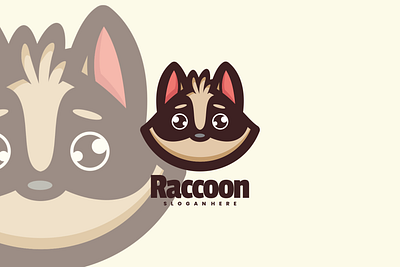 Raccoon animal branding cute mascot design graphic design illustration logo vector