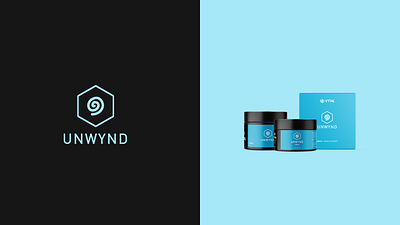 UNWYND Indica Cannabis Jar & Box Design brand brand logo branding cannabis cbd design graphic design hemp indica jar logo
