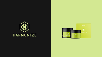 HARMONYZE Hybrid Cannabis Jar & Box Design box brand brand logo branding cannabis cbd design graphic design hemp jar logo packaging