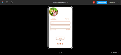 Food Delivery App UI animation application fooddelivery ui ux