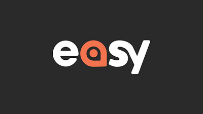 Easy EV Rentals - Logo Design black brand brand logo branding car design easy ev graphic design logo orange rental tesla