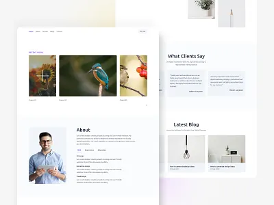 Photographer website landing page design design design system oreo portfolio template photographer landing page photographer website design popular design portfolio landing page portfolio template product design tren 2023 trending landing page ui ui design ui kits ui lib uiux ux ux design visual design web design