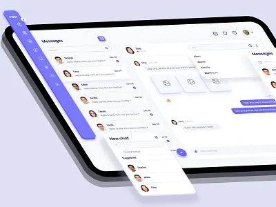 Chat Management UI Design chat chating communication dashboad dashboard dashboard ux ui dashboarddesign dashboardui dashbroad design ghulam interface interface design minimal navigation sidebar uiux ux web applications web dashboard