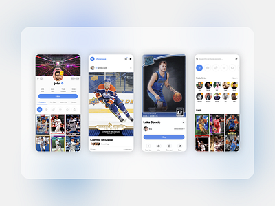 Marketplace App for Sports Cards & Collectables android android app app app design design illustration mobile mobile app social app