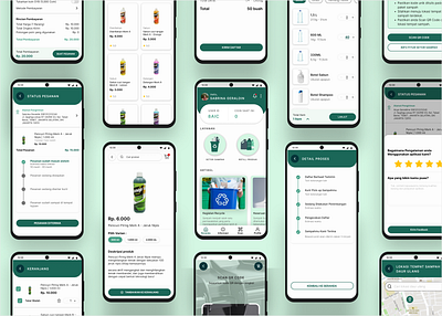 Switch Your Bottle - Plastic Recycle and Product Refill App app branding design figma mobileapp practice studycase ui uidesign uiux uiuxdesign ux uxdesign