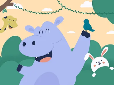 Happy adobe book. children design flat illustration illustrator minimal procreate visual