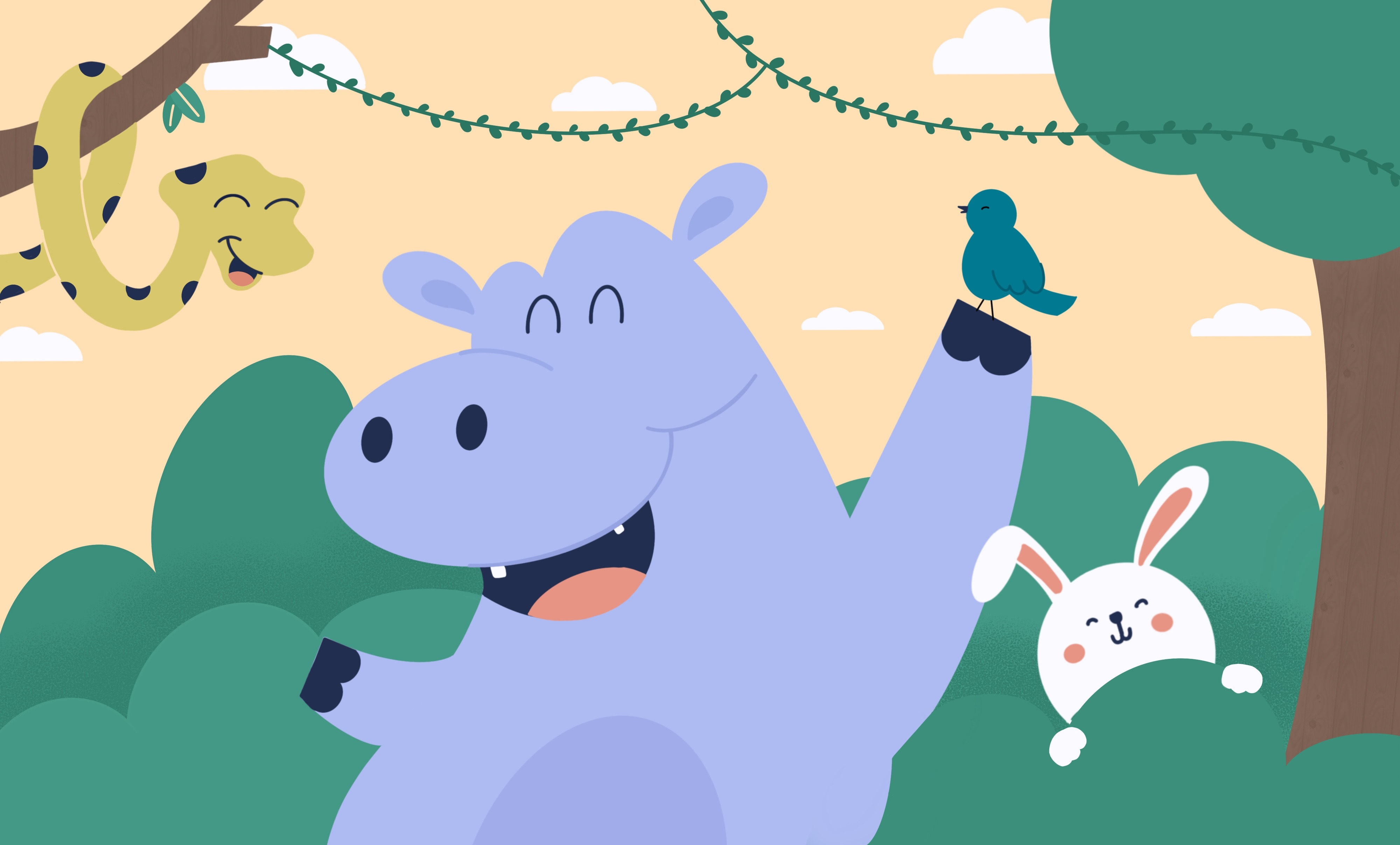 Example of Minimal Flat Illustrations In Procreate