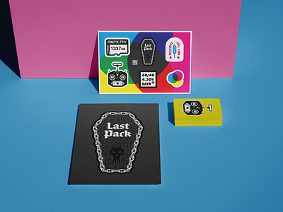 CMYK FPV - Stickers & Prints cmyk fpv coffin graphic design mockup qx7 skull