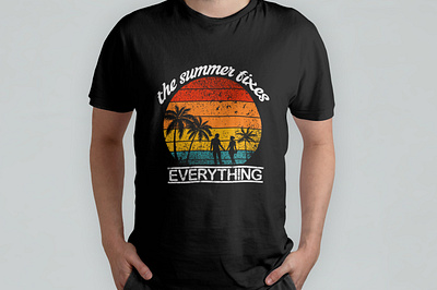 T-shirt Design for Summer branding design graphic design illustration logo vector