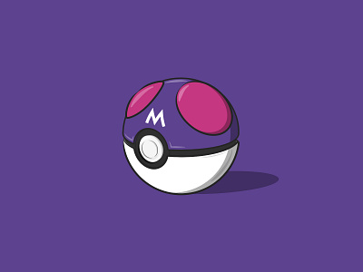 Master Ball graphic design illustration nintendo pokeball pokemon vector vector art vector illustration video games
