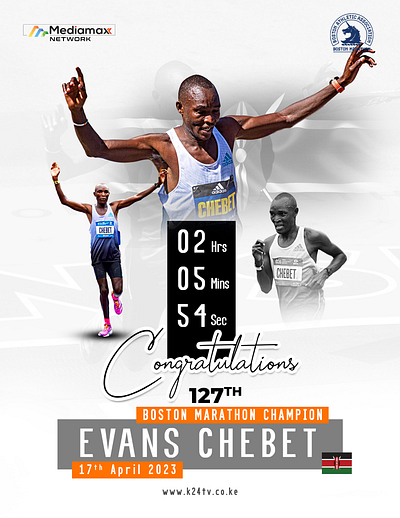 Congratultions Evans Chebet