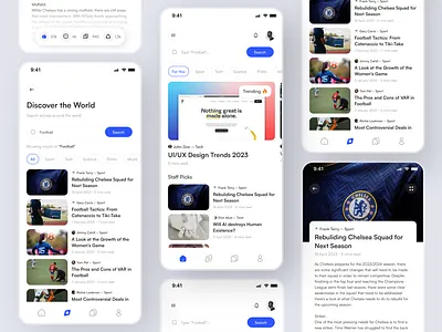 Article App app article design mobile news read ui