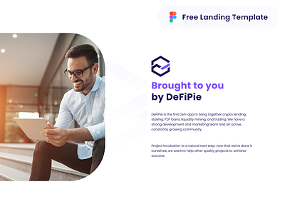 Vision Capital - Free Landing Template blockchain business crypto design figma finance free freebie funding investing landing nft startup token ui ux