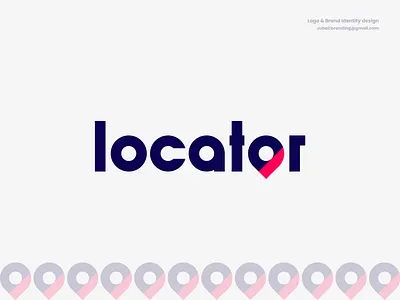 LOGO TYPE FOR LOCATOR app icon awesome logo branding branding identity conceptual logo flat logo logo design logotype meaningful logo new logo visual identity
