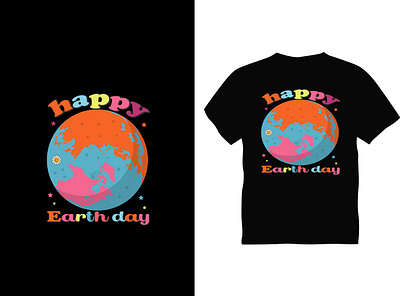 Happy Earth day Typography T shirt Design best design best t shirt design earthday earthday t shirt graphic design happy happy t shirt typography vector