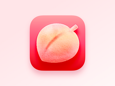 Peach Gummy app apple food gummy icon illustration ios logo mac peach