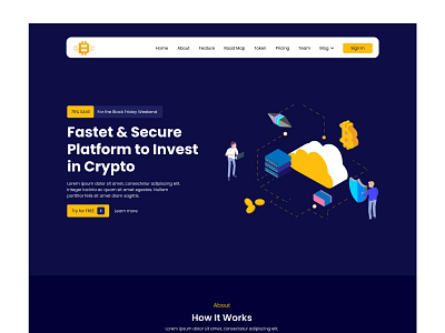 Crypto Investment Website User Interface branding crypto crypto invest landing page design product design ui ux