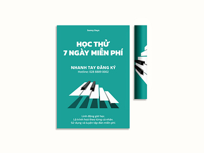 Free Piano Trial Lesson Flyer advertising brochure design flyer graphic design marketing