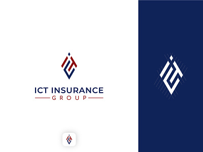 ICT Insurance Group branding design flat graphic design graphicdesign illustration logo minimal ui vector