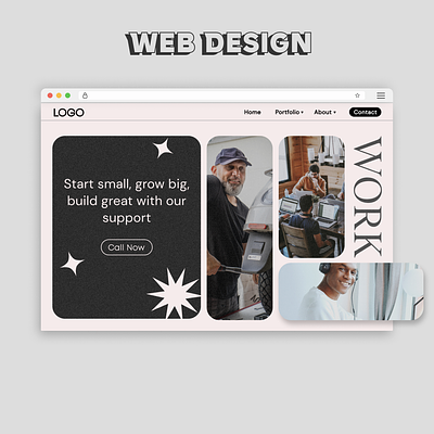 Startup Web Design branding graphic design luxury marketing modern design portfolio website template ui ux web design