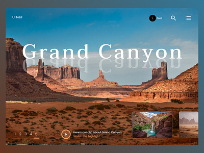 Grand Canyon Web Design app appdesign branding design grand canyon illustration landing page logo ui uidesign us usa ux uxdesign web web design website website design