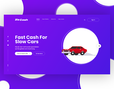 ZizCash - Sell your Cars (Source File Included) animation branding car design free file graphic design illustration motion graphics taxi ui ux vector
