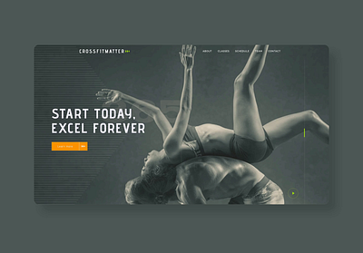 Crossfitmatter - Gym Webflow Template design fitness gym health landing page responsive design template ui web design webflow