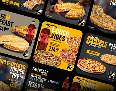 Debonairs Pizza: 2022 Static Social Media Posts Showcase debonairs pizza design graphic design pizza social media