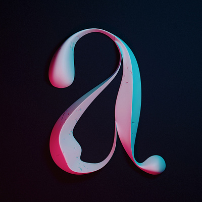 A for 36 days of type 36daysoftype 3d blender challenge cycles design font graphic design illustration letter render typeface typography