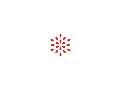 Abstract drops abstract drops logo minimal minimalist red simple symbol