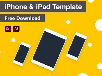 iPhone & iPad Template branding design free free file graphic design ipad iphone template ui vector