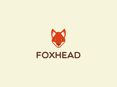 Fox head from archives animal design fox fox head logo minimal minimalist orange pictogram