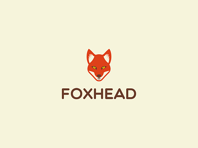 Fox head from archives animal design fox fox head logo minimal minimalist orange pictogram
