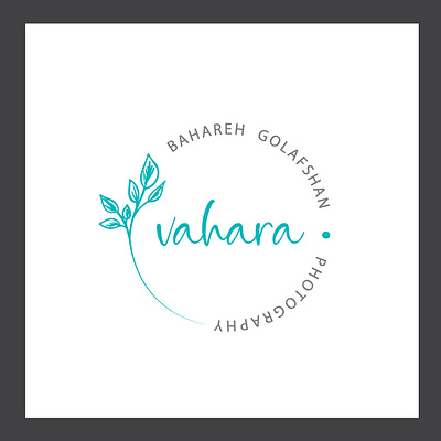 VAHARA LOGO DESIGN branding design graphic design logo logodesign photography spring vahara vector