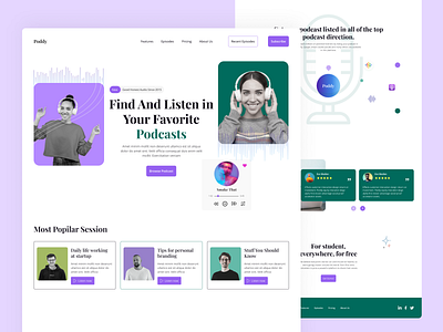 A User-Friendly Homepage Design for Podcast Lovers episodes